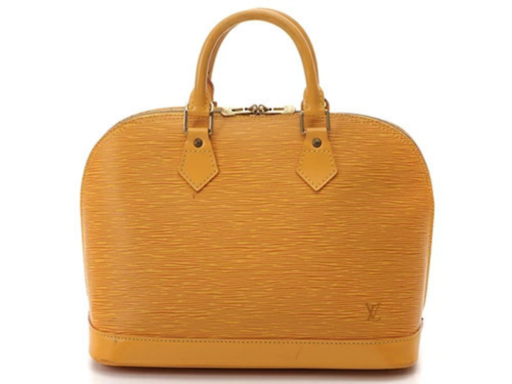 LOUIS VUITTON Alma handbag Epi leather Tassili yellow